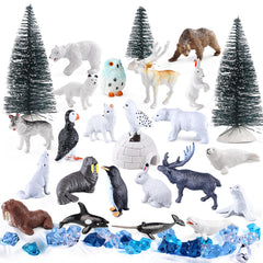 Kukifun polar animals mini penguin figure ideal for classroom diorama projects.