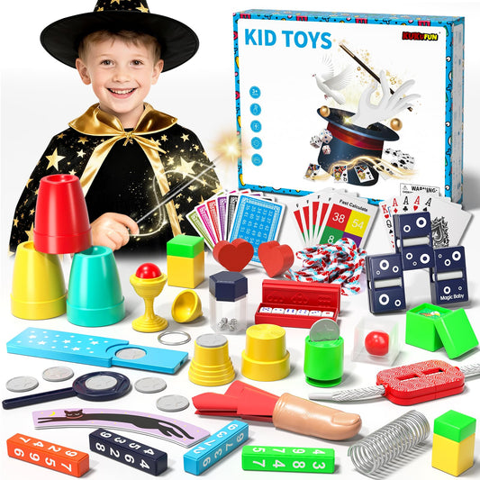 KukuFun Magic Kit 30-in-1 props for budding magicians, sparks creativity and confidence.