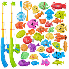 KukuFun magnetic fishing game with two rods and nets for cooperative play.
