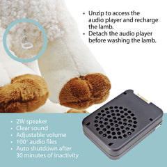 Kulumi My Little Lamb serves as a comforting bedtime companion for kids.