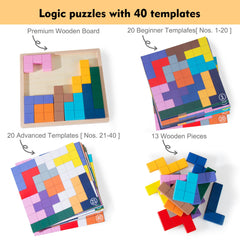 KUMUNI color and shape tiles aid pattern recognition and coordination skills.