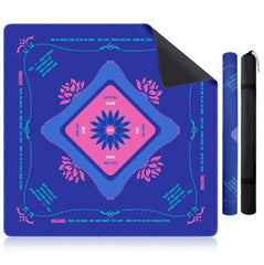 KUNTE Mahjong Mat table 32x32 blue offers stable gameplay and easy surface protection.