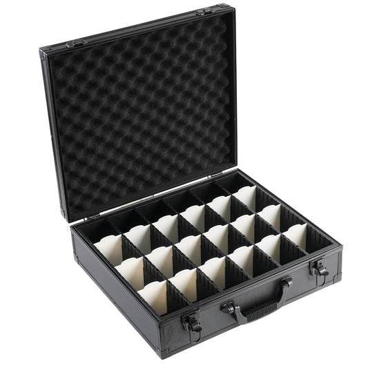 KUOOKING Premium Card Storage Box front view showing ample capacity for large collections.