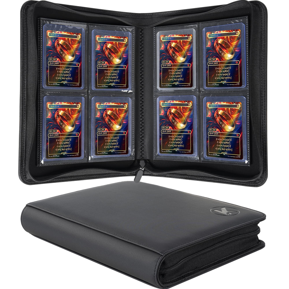 KUOOKING Toploader Binder with 128-card capacity keeps your collection organized.