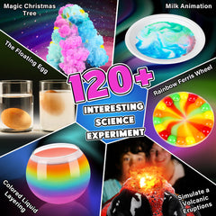 Kuovei Science Kit rainbow fountains visual, vibrant learning moments.