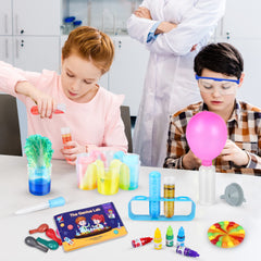 Kuovei rainbow candy and balloons spark playful science prompts.