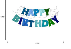 KUQJJQU Blue Happy Birthday banner highlights bold color for party styling
