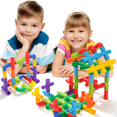 KUTOI pipe building toys colorful-parts showcase vibrant pieces for engaging hands-on learning.
