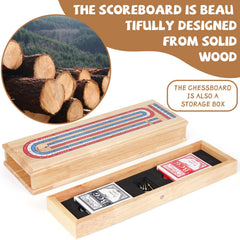 Kvintes compact travel-size cribbage board fits easily in bags