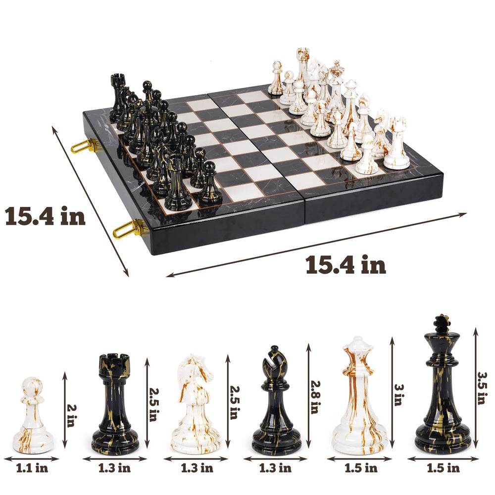 Kvintes portable travel chess board fits bags for on-the-go games.
