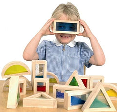 Kvintes toddler blocks inspire tower building and imaginative play.