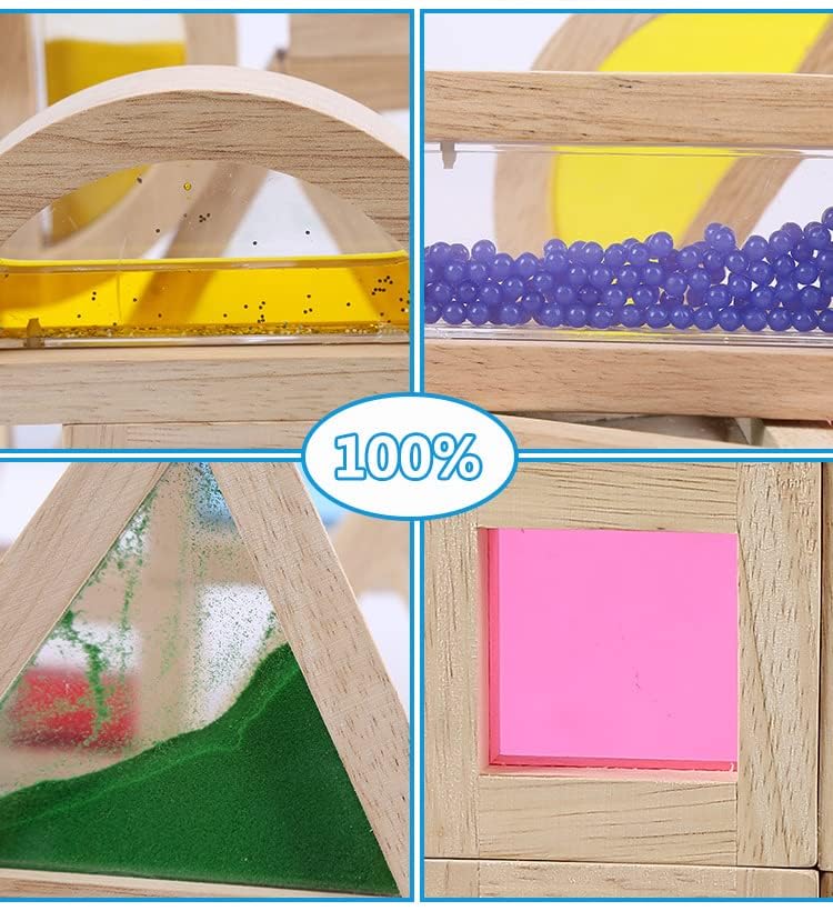Kvintes wooden blocks help kids learn colors and sorting through play.