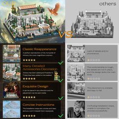 kvsju Architecture Acropolis diorama assembly, perfect for hands-on building and collecting.