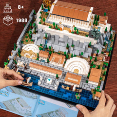 kvsju Architecture Acropolis olive trees and guards, adds realistic detail to the historical scene.