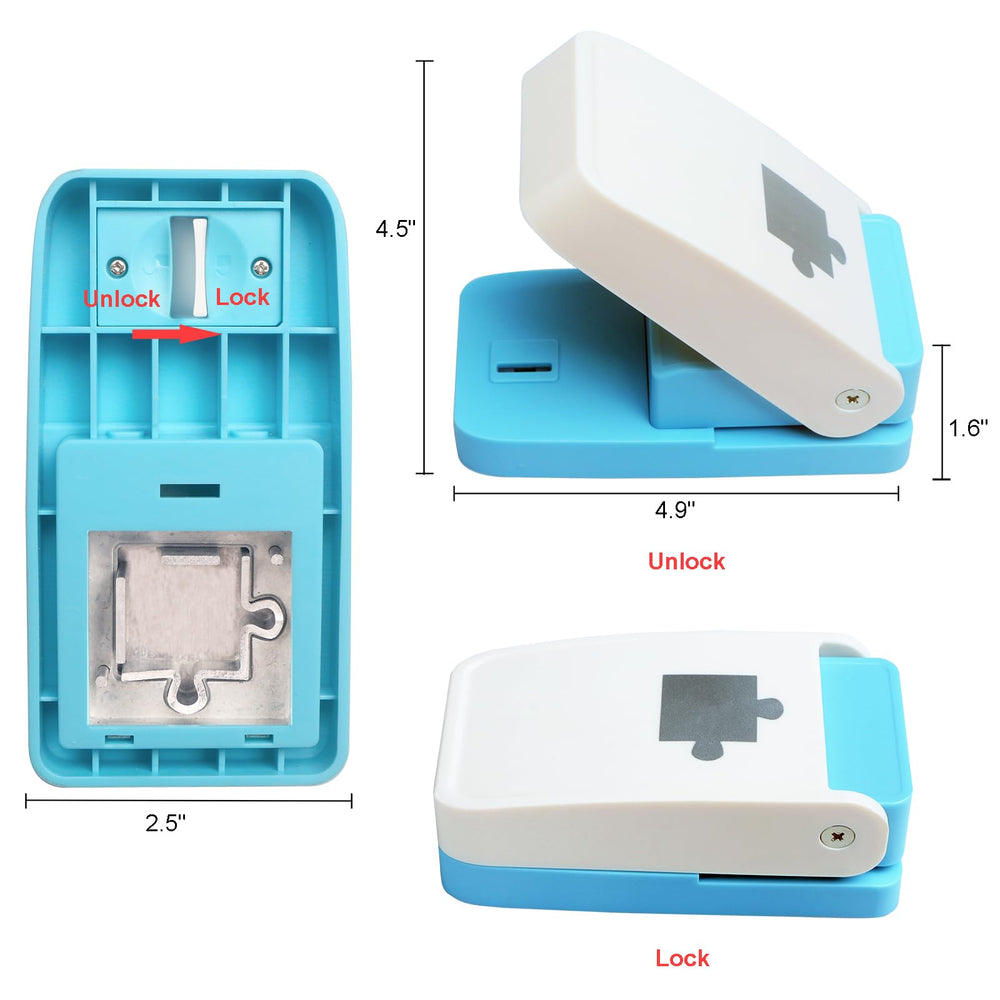 KW-Trio Puzzle Punch lever-action design speeds custom puzzle cutting.