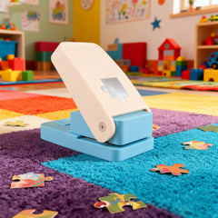 KW-Trio Puzzle Punch demonstrates easy use with photos for custom puzzles.