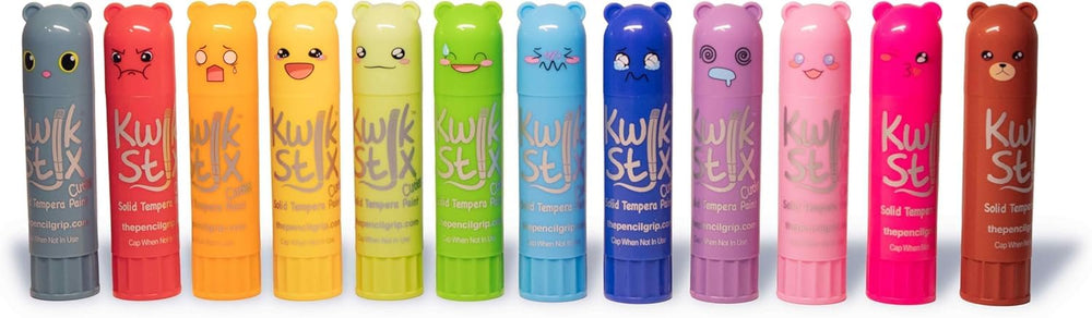 Kwik Stix Cuties colors dry quickly, reducing smudges.