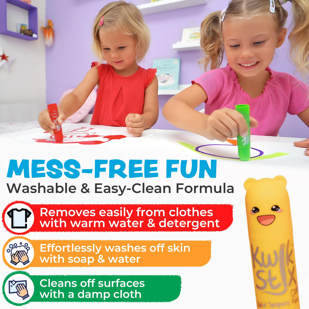 Kwik Stix Cuties on paper dry in under 90 seconds.