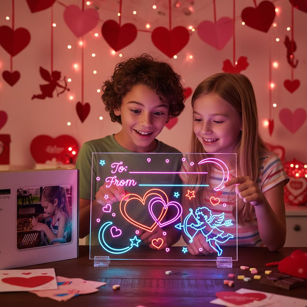 Lumiboard glow with dynamic and static modes for creative art