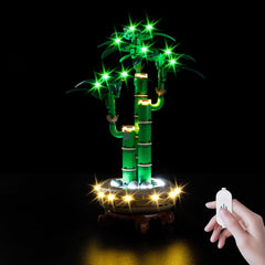Kyglaring LED light kit for 10344 Lucky Bamboo with touch-control enhances display