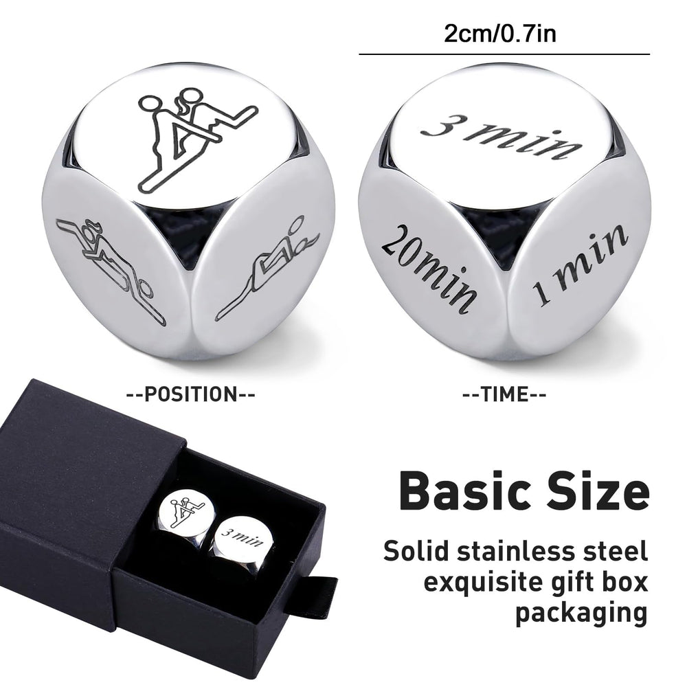 Kykake date night dice in couple's hands for a playful evening.