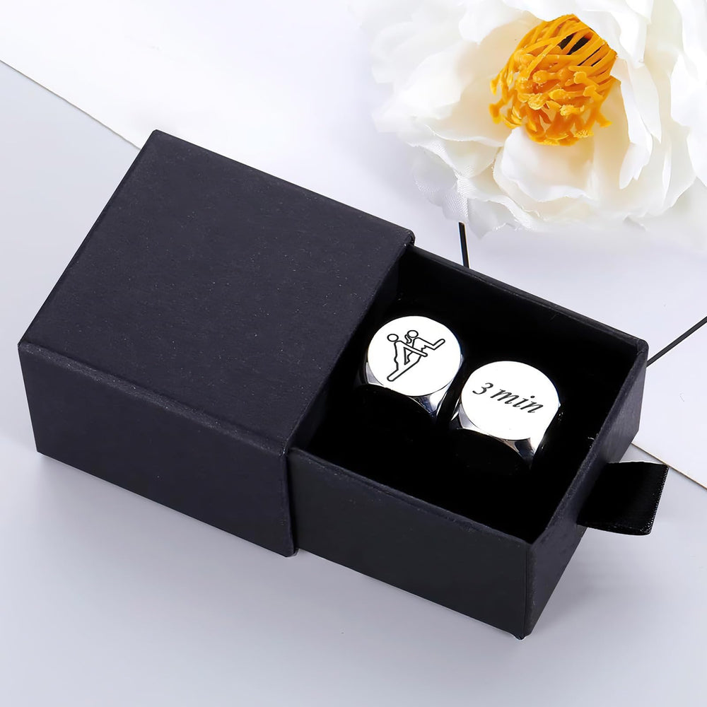 Kykake Valentines gift box ready for gifting with date dice.