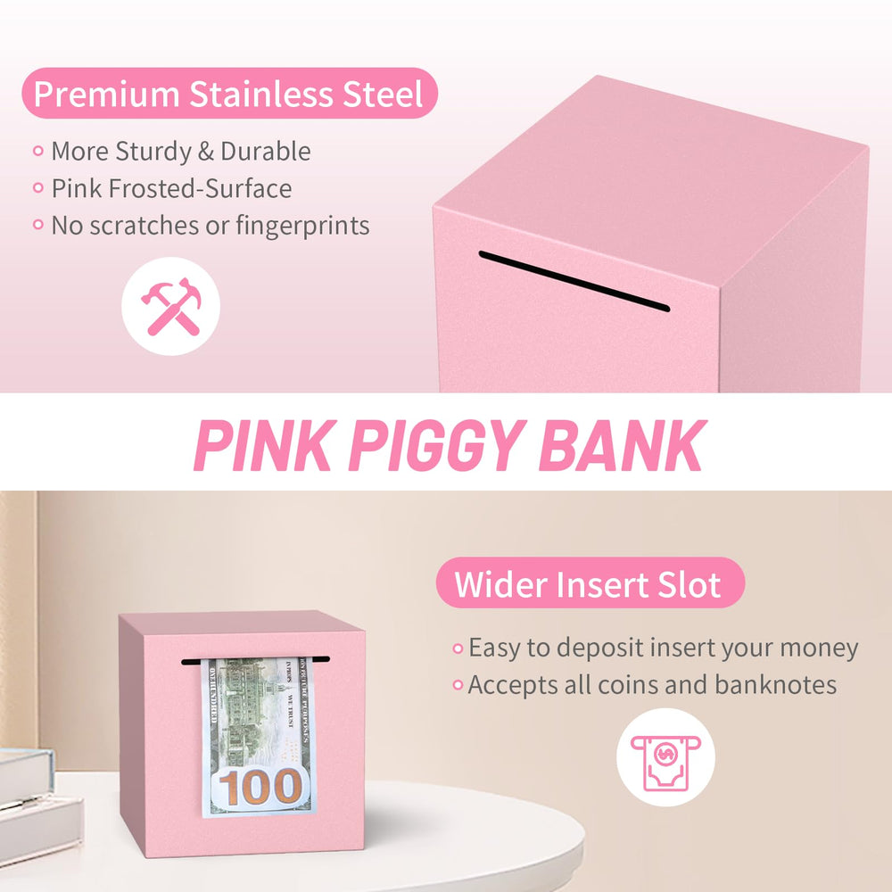 Kypeeka piggy bank 4.72-inch size suitable for large savings.