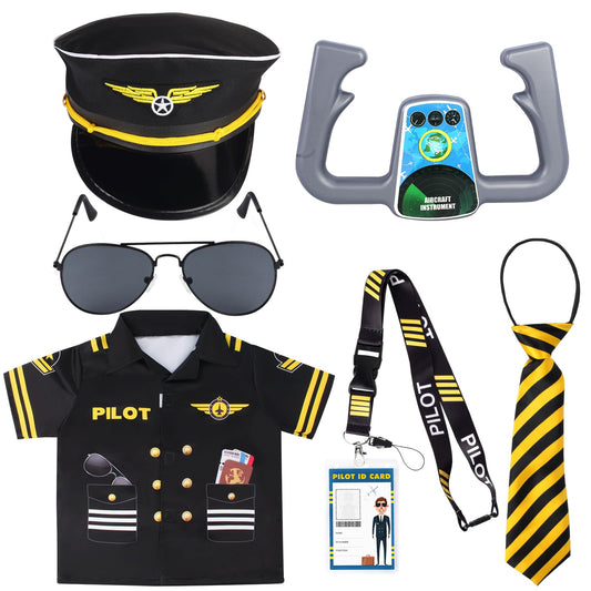 Kyson pilot hat for durable pretend play and authentic look