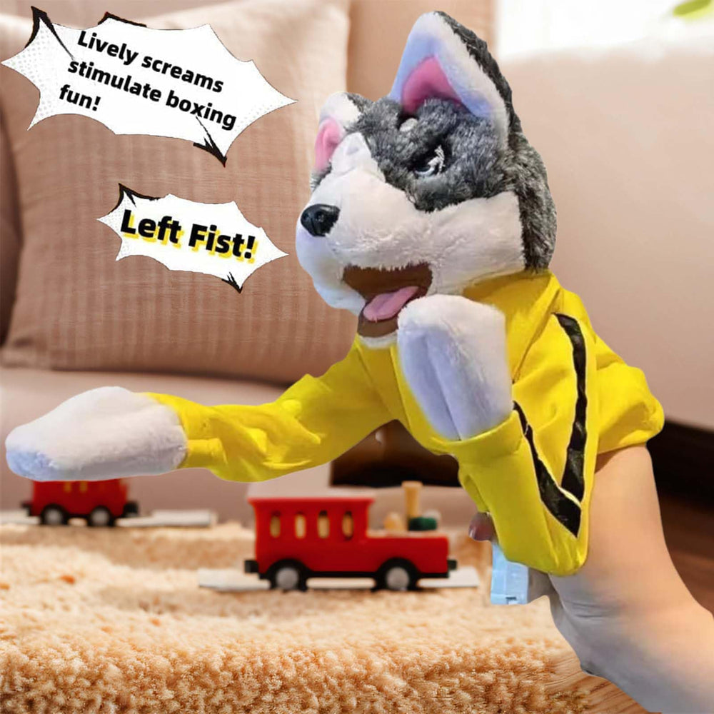 KYWYOYOU Kung Fu Husky puppet side view showcasing durable design for repeated play