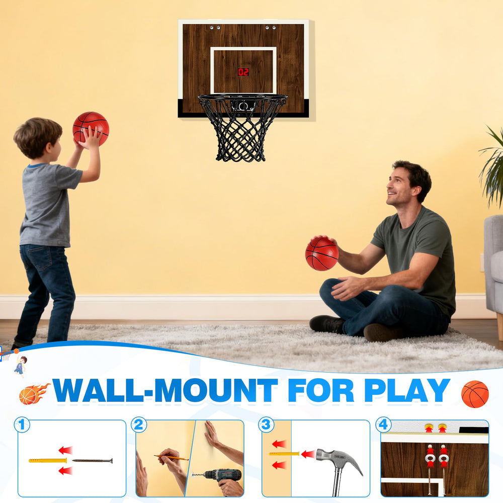 Laapee dark wood finish hoop suits modern small-space decor.
