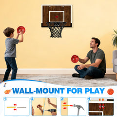 Laapee dark wood finish hoop suits modern small-space decor.