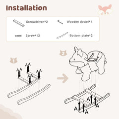 Labebe fox rocking horse makes a lovely gift for babies and toddlers.