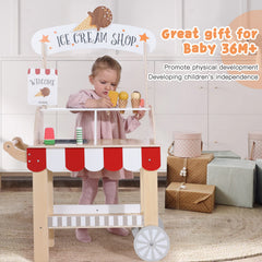 labebe thick wooden wheels ensure smooth, easy pushing around the home