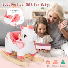 Labebe unicorn rocking toy designed for babies and toddlers.