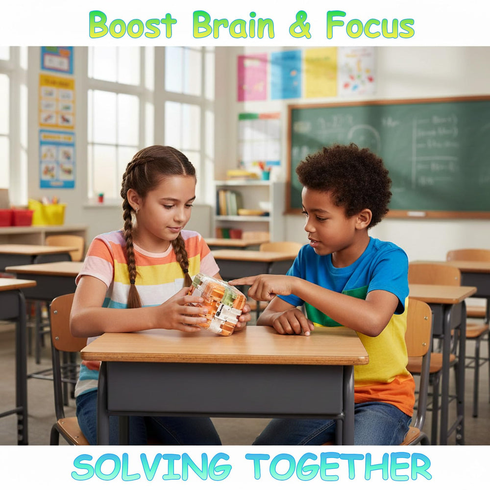Labyrinth 3D Puzzles Maze Cube ball-maze interior in motion helps concentration.
