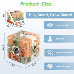 Labyrinth 3D Puzzles Maze Cube colorful variants offer engaging gift appeal.