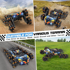LACCHOUFEE car drifting on a track showcasing agile turns and spins.