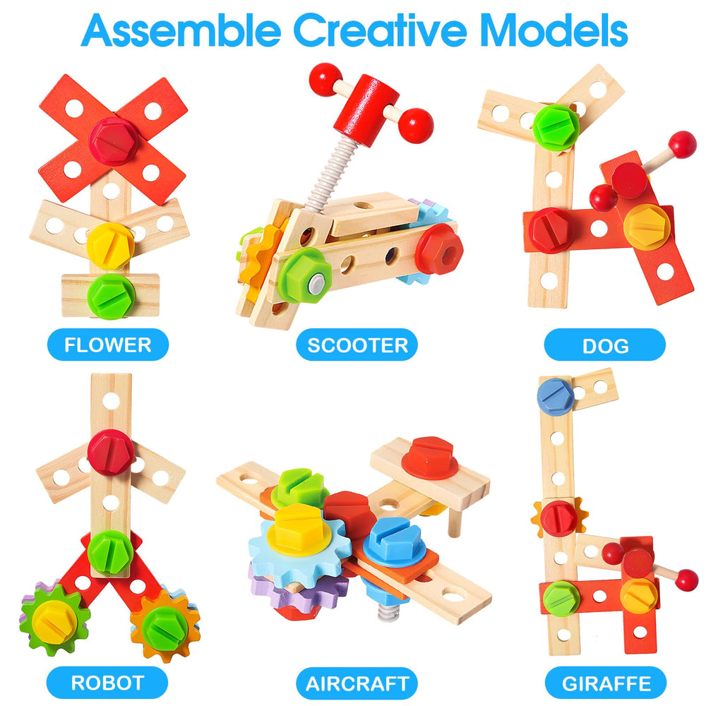 LACCHOUFEE Colorful tools and components spark creative building sessions