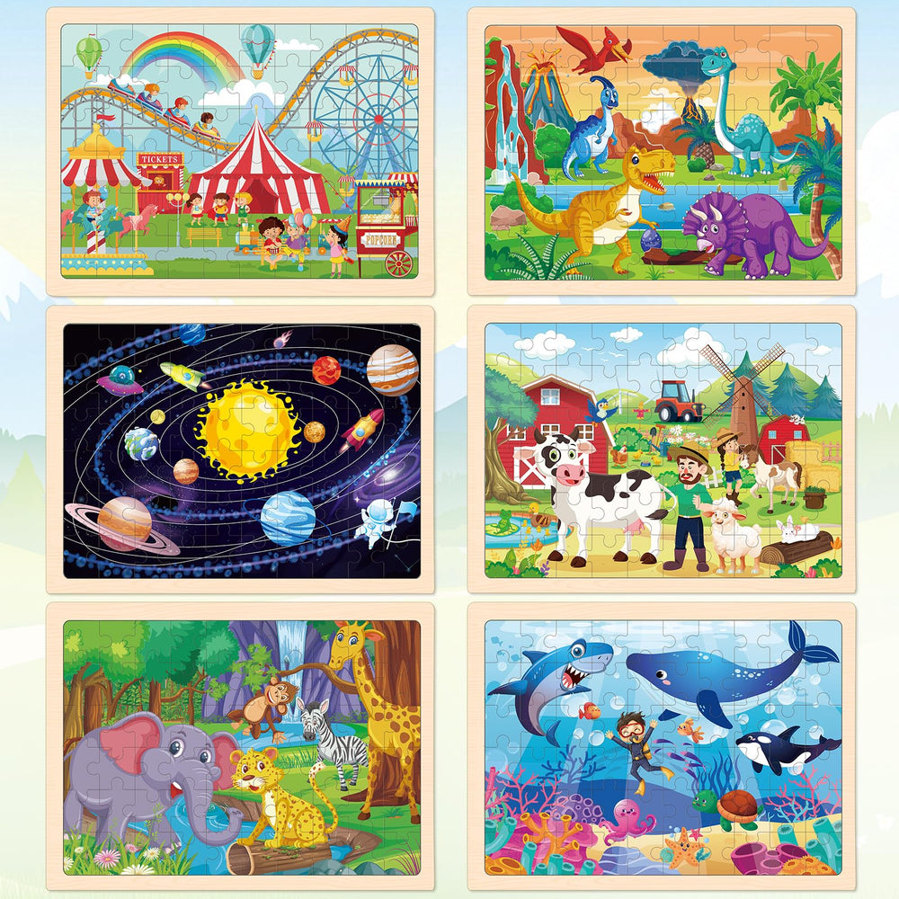 LACCHOUFEE farm puzzle supports shape recognition during pretend play
