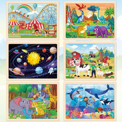LACCHOUFEE farm puzzle supports shape recognition during pretend play
