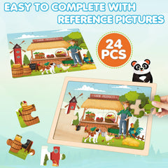 LACCHOUFEE multi-child puzzle boards support cooperative play and shared learning