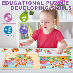 LACCHOUFEE multi-child activity puzzles ideal for group play.
