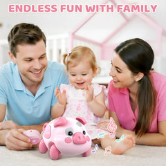 LACCHOUFEE Piggy Toy supports tummy time and early motor skills through play.
