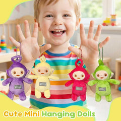 Lacioun Teleatuandbbies plush keychain on purse offers portable cuteness.