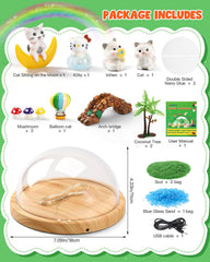 Laclun kitten night light DIY kit with USB and battery options