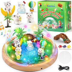 Laclun Make Your Own Music Night Light kit assembly for DIY fun