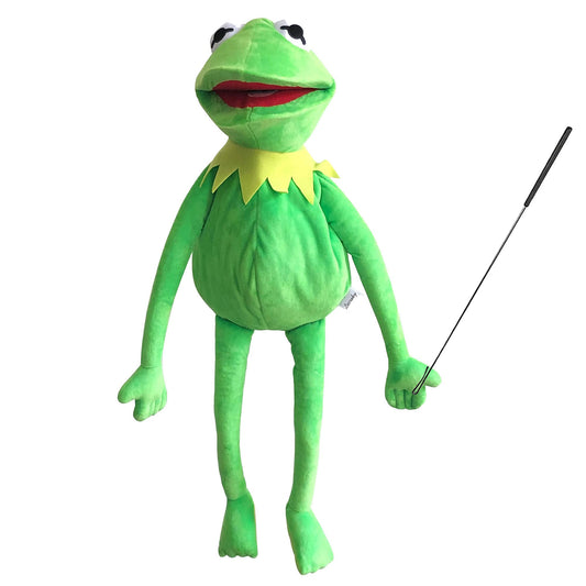 Lacroky Kermit Frog Puppet 24-inch plush for imaginative play and performance.