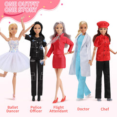 Lady Cat chef hat apron set supports culinary play scenarios.