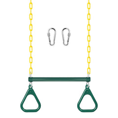 LadyRosian gym rings trapeze bar 16-inch installation ready.