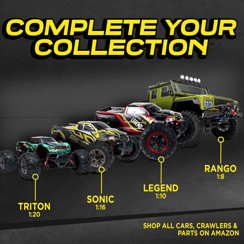 LAEGENDARY RC Car ready out-of-box enables immediate fun.